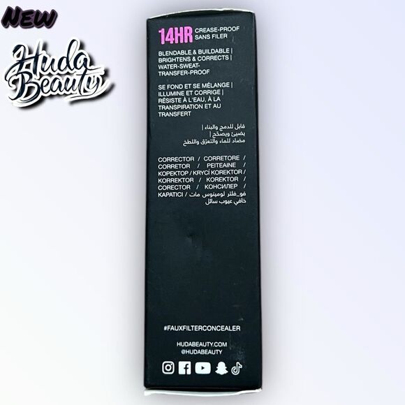 NEW NIB HUDA Beauty Fauxfilter Luminous Matte Liquid Concealer - Chocolate Chip - Picture 9 of 10